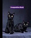 Composition Book: Black Cats