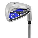 MAZEL Individual Golf Iron for Men,Single Golf Club Iron 1,2,3,4,5,6,7,8,9,Pitching Wedge,Sand Wedge with Steel Shaft for Right Handed Golfers (Silver-RH, Single 1 Iron)
