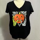 Torrid Tee Shirt Trick Or Treat Pumpkin Witch Skeleton Halloween Plus 1 14 16