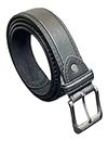 Men's Leather Belts, Choice of Colour, Smart Work Belt, Trouser Belts (Black, XXL)
