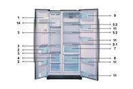 Bosch B20CS50SNS/02 Side by Side Counter Depth Refrigerator/Freezer MANY Parts!