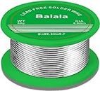 Balala Solder Wire 50g, Solder Lead Free, Solder Rosin Core, Free Solder 0.8mm, Sn99.3 Cu0.7 Lead Free Solder Wire for Electronic Electrical Soldering Components Repair and DIY