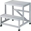 TRUSCO Aluminum Welded One-Piece Work Bench, 2 Tiers (Completed), W19.7 x D23.6 x H23.6 inches (500 x 600 x 600 mm)