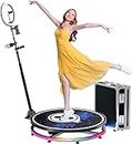 YUGAM W360 Pro Photo Booth Machine 32" Inches for Parties Video Camera Booth Selfie Platform Spin (W360 Pro + Box)