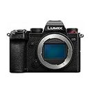 Panasonic Lumix S5 FullFrame Mirrorless Camera with Lumix S 20-60mm Lens, DC-S5K, 3x Optical Zoom, Black