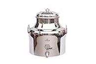 Vintel Stainless Steel Water Dispenser Pot/Container with Stainless Steel Tap - 14L, 304 Grade