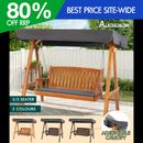 ALFORDSON Swing Chair Outdoor Furniture Wooden Garden Patio Bench Seat Canopy