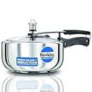Hawkins 3 Litre Inner Lid Pressure Cooker, Stainless Steel Cooker, Wide Design Pan Cooker, Induction Cooker, Silver (HSS3W)