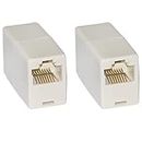 WETEK Rj45 To Rj45 Ethernet For Server, Router, Modem (White) With Cat 5, Cat 6 Certification (Pack of 2)
