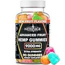 NEW AGE Naturals Fruit Advanced Hemp Gummies - Natural Hemp Oil Infused Gummies (9000 Fruit (Pack of 1))