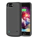 [Upgraded] RUNSY Battery Case for iPhone SE 2020/8 / 7 / 6S / 6, 5500mAh Rechargeable Extended Battery Charging/Charger Case, Adds 2X Extra Juice, Support Wire Headphones (4.7 inch)