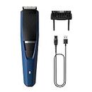 Philips Skin Friendly Beard Trimmer| 10 length settings| 15mins quick charge| Self Sharpening Blades | Cordless & Rechargeable| New Model - BT3303/30