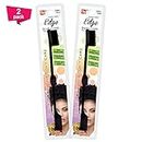 Hair Edge Brush Double Sided Comb - Baby Hair Controller Eyebrow Styling Tool Gentle Easy Grip Soft Boar Bristle Beauty Personal Care Appliances for Women (Black - Pack of 2)