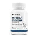 Trexgenics MIRACLE36 Advanced formula 750mg with 5 Standardized Estrogenic herbs + Amino acid Tyrosine & Vitamin essentials Vitamin C, E & Active B6 P5P (Pack of 60 Veg. Capsules)