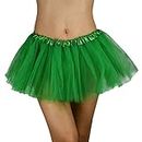 JUNBESTN Tutu Skirt for Women Teen Girls St. Patrick's Day Graduation Halloween Christmas Party Favor Costume Accessories-Green