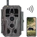 GardePro E8 WiFi Trail Camera, 32MP 1296p Game Cameras with 100ft Night Vision, Fast 0.1s Motion Activated, Waterproof