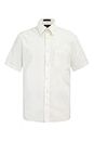 G-Style USA Men's Regular Fit Short Sleeve Solid Color Dress Shirts - Ivory - S/14-14.5