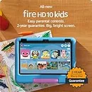All-new Amazon Fire 10 Kids tablet- 2023, ages 3-7 | Bright 10.1" HD screen with ad-free content and parental controls included, 13-hr battery, 32 GB, Blue