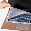 SDTEK Tastaturschutzfolie aus Silikon, transparent, universell Kompatibel mit 15-17 Zoll Laptop, Notebook, Netbook, Chromebook (klar)
