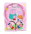 FETE PROPZ Latest Cute Peppa Pink Wired Headphone 3.5mm Jack - Adjustable Over-Ear - for Kids, Girls, Boys, Compatible with Mobile, Tablets, PC (Pack of 1)