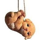 Car Accessories, 3D Swing Dog Indoor Outdoor Resin Garden Landscape Cute Resin Animal Hanging Figurine Decoration for Lawn Yard Tree Porch Patio Decorations ( Color : Golden Retriever , Size : 3D HOME