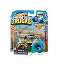 Hot Wheels Monster Trucks Voiture aux Roues géantes, véhicule échelle 1:64, modèle aléatoire, Jouet pour Enfant, FYJ44