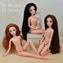 Birthday Gift Kids Toy 12 Joints Moveable Jointed Doll Body Nude 11.5" BJD Doll