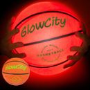 Glow in The Dark Basketball for Teen Boy - Glowing Red Basket Ball, Light Up LED
