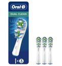 Braun Oral-B testine di ricambio spazzolino elettrico doppia pulizia 3pk