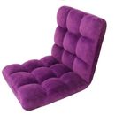 Chic Home Design Daphene Adjustable Recliner Rocker Armless Floor Gaming Ergonomic Chair - Purple