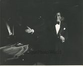 Tony Bennett on stage by piano vintage art photo
