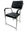 KITHANIA Executive Special Office Chair Visitor Study Chair for Students Adults with arm Rest with Steel Frame and cushoin seat Back