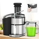 ADVWIN Juicer Machine, 800W Centrifugal Juicer Extractor with LCD Touch Control Wide Mouth 3.15” (8cm) Feed Chute for Fruit Vegetable, Easy to Clean, Stainless Steel, BPA-free | 5 Speeds
