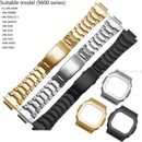 For Casio For G-SHOCK DW5600 DW-5000 Metal Mod Kit Steel Band&Bezel Replacements
