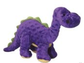GoDog Large Dinosaur -  Squeaky Plush Dog Toy With Chew Guard Technology
