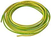 Merriway BH01515 Single Core Round Earth Cable, 6491X 2.5mm Yellow & Green, 5 Metres (16.5 feet)