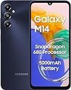 Samsung Galaxy M14 4G (Sapphire Blue,4GB,64GB) | 50MP Triple Cam | 5000mAh Battery | Snapdragon 680 Processor | 2 Gen. OS Upgrade & 4 Year Security Update | 8GB RAM with RAM Plus | Without Charger