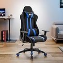 Green Soul Beast Racing Edition Ergonomic Gaming Chair with Premium Fabric & PU Leather, Adjustable Neck & Lumbar Pillow, 3D Adjustable Armrests & Strong Nylon Base (Black & Blue)