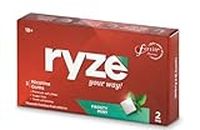 RYZE Nicotine Gums | Frosty Mint | 2mg | Helps in Quitting Smoking and Chewing Tobacco | Soft Chew | Easy on Throat | Sugar-Free | Teeth Whitening | Pocket- Friendly Pack of 11 × 3 = 33 Gums
