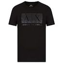 ARMANI EXCHANGE T-Shirt Uomo Maglietta 3LZTHB ZJH4Z, Manica Corta, Girocollo (Nero, L)
