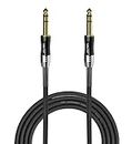 Softline Pro SPSS300 6.3MM Stereo Jack to 6.3MM Stereo Jack 10 Ft / 3 Meter Cable (Gold Plated)