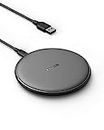 Anker Wireless Charger, PowerWave Pad for Samsung, Qi-Certified 10W Max for iPhone 13/13 Pro/12/11/SE 2020/AirPods/Galaxy S20 (No AC Adapter, Not Compatible with MagSafe Magnetic Charging)