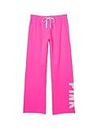 Victoria's Secret Pink Fleece Heritage Sweatpants, Women's Sweatpants, Pink (L)