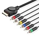 TNP PS3 Component AV Cable (6 Feet) Premium High Resolution HDTV Component RCA Audio Video Cable for Sony Playstation 3 PS3 and Playstation 2 PS2 Gaming Console [Playstation 3]