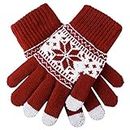 Devil Men's and Women's Woollen Touch Screen Magic Knitted Winter Warm Smart Phone Mittens Gloves (Colour May Vary)