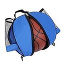 Enakshi Basketball Shoulder Bag Basketball Tote Bag for Boys Girls Accessory Durable Double Strap Blue (Equipment Bags)
