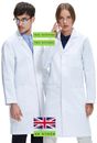 Dr. James Lab Coat, Smartphone and Tablet Pockets, 40 Inch (Size 2XS - 6XL)