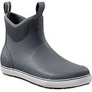 Piscifun Men’ s Deck Boots, Waterproof Fishing Rain Boots, Anti-Slip Rubber Boots with Breathable Neoprene Lining, Grey,11