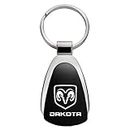 Au-TOMOTIVE GOLD Tear Drop Key Chain for Dodge Dakota (Black)