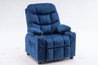 MCombo Big Kids Recliner Chair with Cup Holders, 3+ Age Group,Velvet Fabric 7355